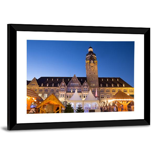 Town Hall Remscheid In Germany Canvas Wall Art-3 Horizontal-Gallery Wrap-25" x 16"-Tiaracle