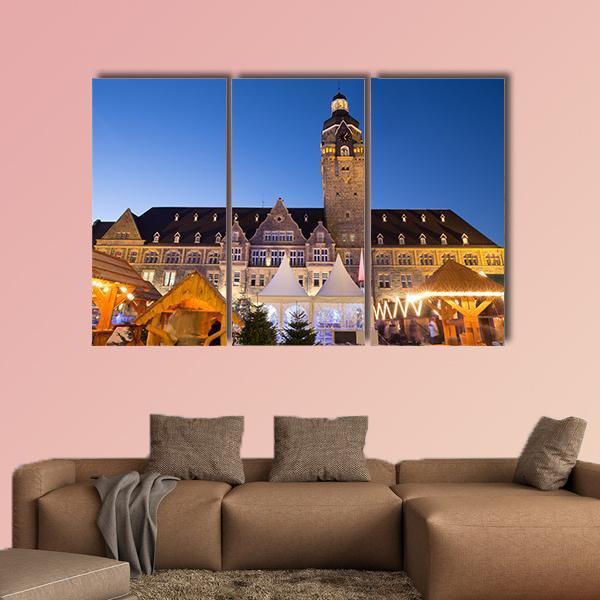 Town Hall Remscheid In Germany Canvas Wall Art-4 Pop-Gallery Wrap-50" x 32"-Tiaracle