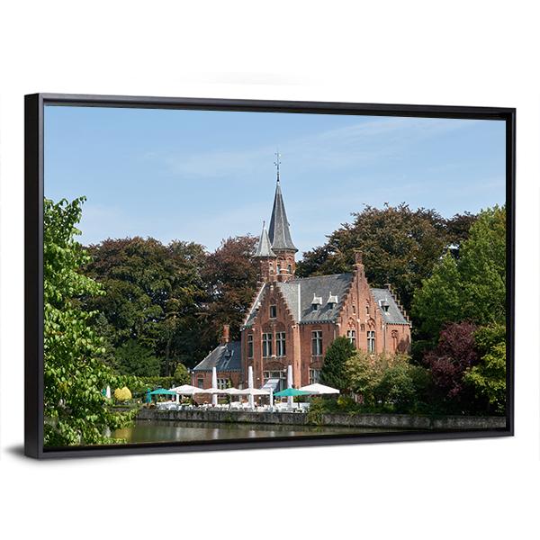 Town Of Bruges In Belgium Canvas Wall Art-3 Horizontal-Gallery Wrap-25" x 16"-Tiaracle