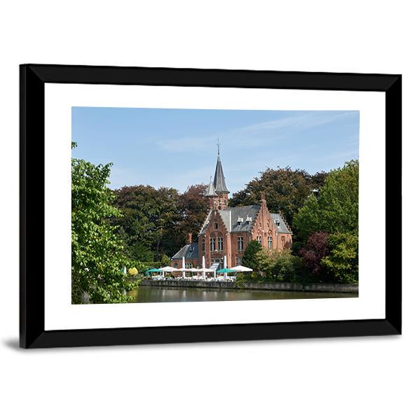 Town Of Bruges In Belgium Canvas Wall Art-3 Horizontal-Gallery Wrap-25" x 16"-Tiaracle