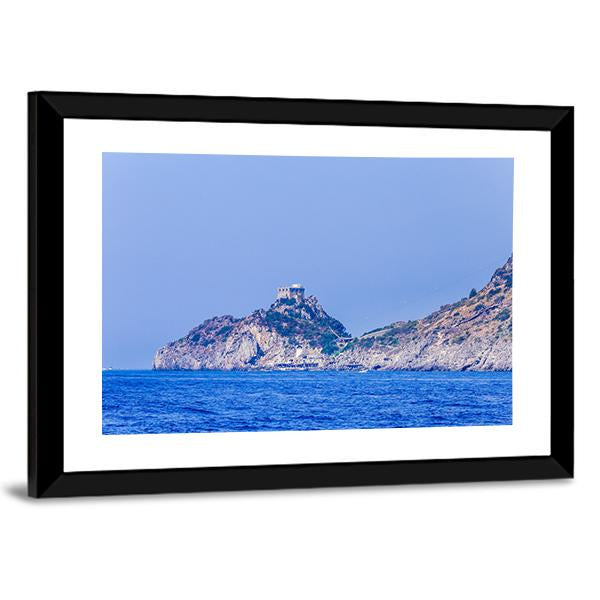 Town Of Conca Dei Marini On Amalfi Coast Canvas Wall Art-3 Horizontal-Gallery Wrap-25" x 16"-Tiaracle