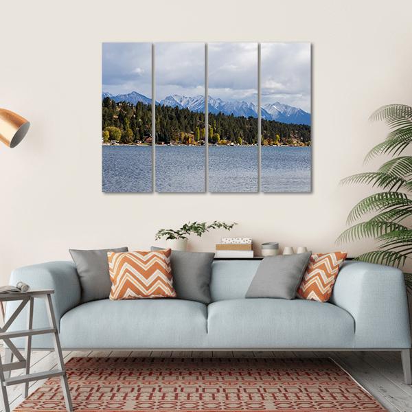 Town Of Invermere Canvas Wall Art-4 Horizontal-Gallery Wrap-34" x 24"-Tiaracle