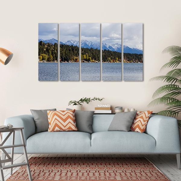 Town Of Invermere Canvas Wall Art-5 Horizontal-Gallery Wrap-22" x 12"-Tiaracle