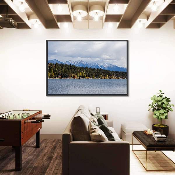 Town Of Invermere Canvas Wall Art-3 Horizontal-Gallery Wrap-25" x 16"-Tiaracle