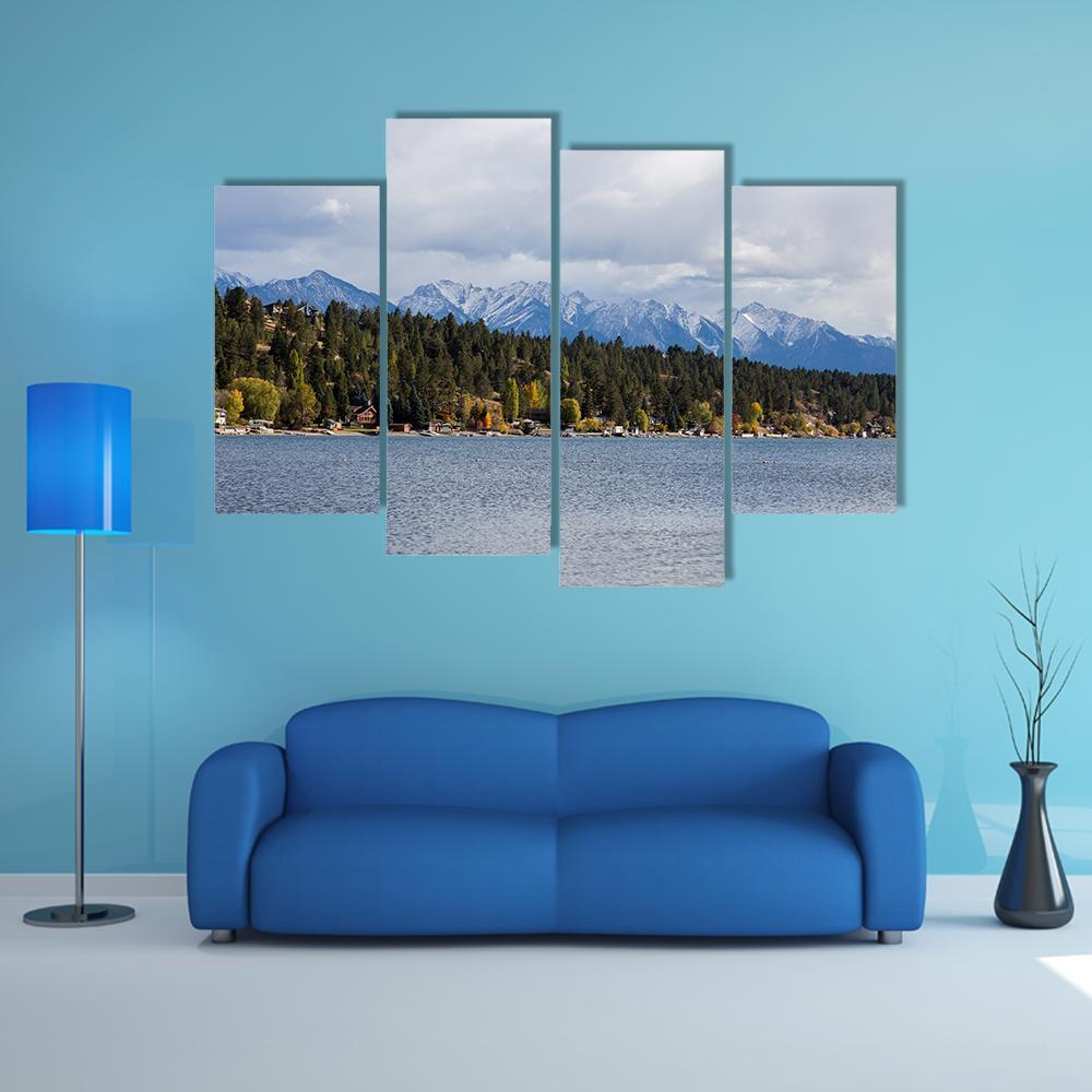 Town Of Invermere Canvas Wall Art-4 Pop-Gallery Wrap-50" x 32"-Tiaracle