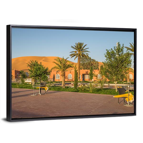 Town Of Taghit In Algeria Canvas Wall Art-3 Horizontal-Gallery Wrap-25" x 16"-Tiaracle
