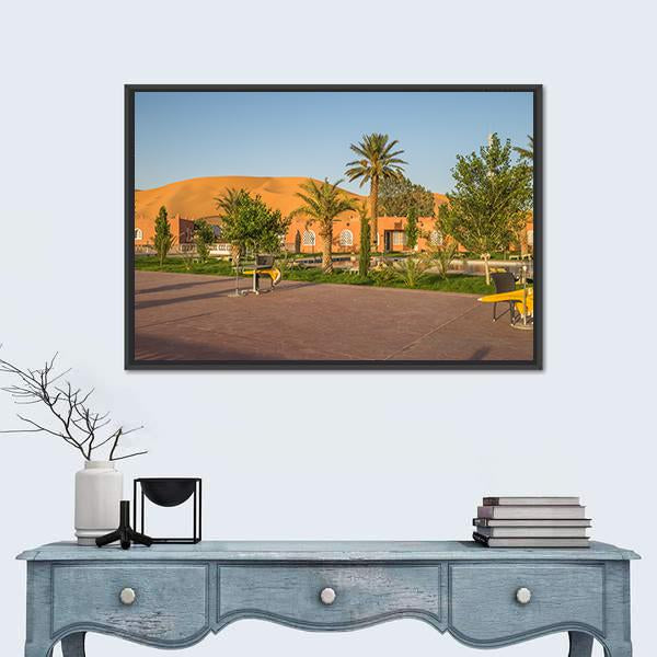 Town Of Taghit In Algeria Canvas Wall Art-3 Horizontal-Gallery Wrap-25" x 16"-Tiaracle