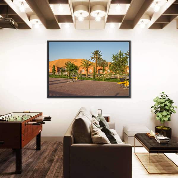 Town Of Taghit In Algeria Canvas Wall Art-3 Horizontal-Gallery Wrap-25" x 16"-Tiaracle