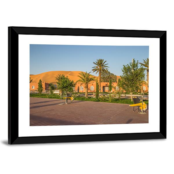 Town Of Taghit In Algeria Canvas Wall Art-3 Horizontal-Gallery Wrap-25" x 16"-Tiaracle