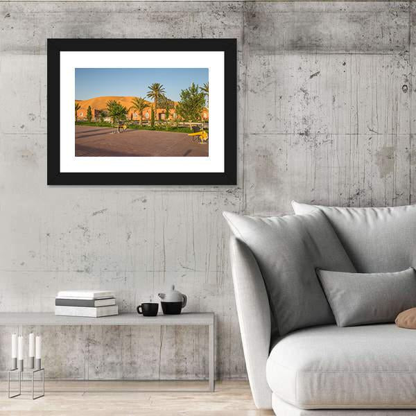 Town Of Taghit In Algeria Canvas Wall Art-3 Horizontal-Gallery Wrap-25" x 16"-Tiaracle
