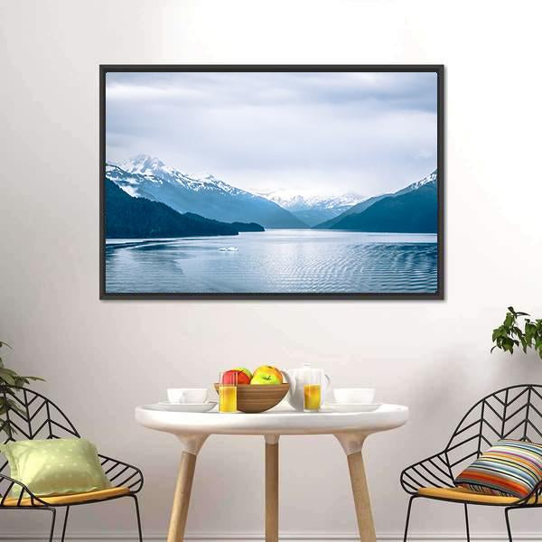 Tracy Arm Fjord Canvas Wall Art-3 Horizontal-Gallery Wrap-25" x 16"-Tiaracle
