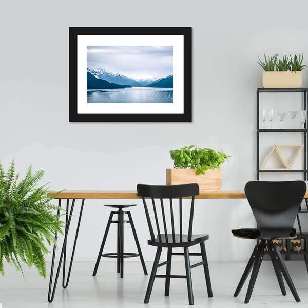 Tracy Arm Fjord Canvas Wall Art-3 Horizontal-Gallery Wrap-25" x 16"-Tiaracle