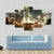 Trade Zone Of The Modern City Night Shanghai Canvas Wall Art-3 Horizontal-Gallery Wrap-37" x 24"-Tiaracle