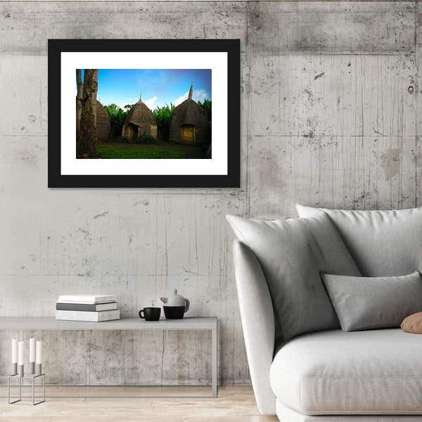 Traditional Dorze Tribe Village In Ethiopia Canvas Wall Art-3 Horizontal-Gallery Wrap-25" x 16"-Tiaracle