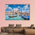 Traditional Gondolas on Canal Grande Canvas Wall Art-4 Pop-Gallery Wrap-50" x 32"-Tiaracle