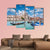 Traditional Gondolas on Canal Grande Canvas Wall Art-4 Pop-Gallery Wrap-50" x 32"-Tiaracle