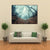 Trail Through A Mysterious Dark Old Forest In Fog Canvas Wall Art-4 Horizontal-Gallery Wrap-34" x 24"-Tiaracle