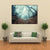 Trail Through A Mysterious Dark Old Forest In Fog Canvas Wall Art-1 Piece-Gallery Wrap-48" x 32"-Tiaracle