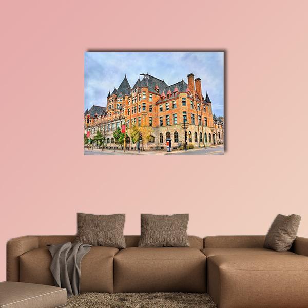 Train Station In Montreal Canada Canvas Wall Art-1 Piece-Gallery Wrap-48" x 32"-Tiaracle