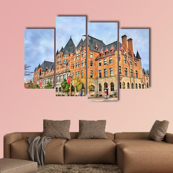 Train Station In Montreal Canada Canvas Wall Art-4 Pop-Gallery Wrap-50" x 32"-Tiaracle