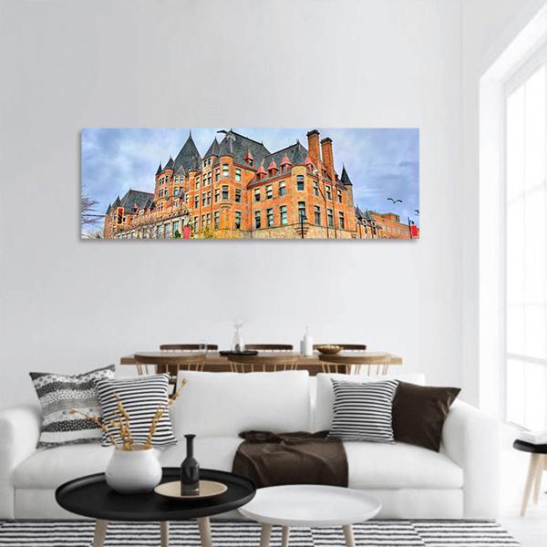 Train Station In Montreal Canada Panoramic Canvas Wall Art-3 Piece-25" x 08"-Tiaracle