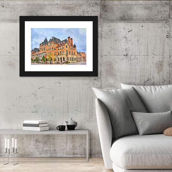 Train Station In Montreal Canada Panoramic Canvas Wall Art-1 Piece-36" x 12"-Tiaracle