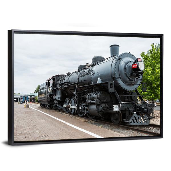 Trains Post &amp; Murales In Arizona Canvas Wall Art-5 Horizontal-Gallery Wrap-22" x 12"-Tiaracle