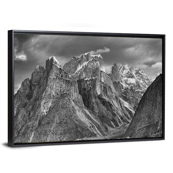 Trango Towers After The Storm Canvas Wall Art-3 Horizontal-Gallery Wrap-25" x 16"-Tiaracle