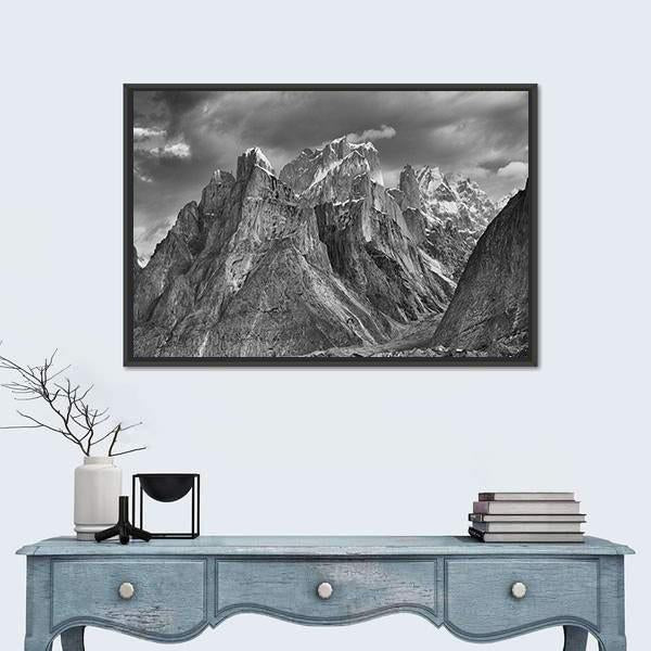 Trango Towers After The Storm Canvas Wall Art-3 Horizontal-Gallery Wrap-25" x 16"-Tiaracle