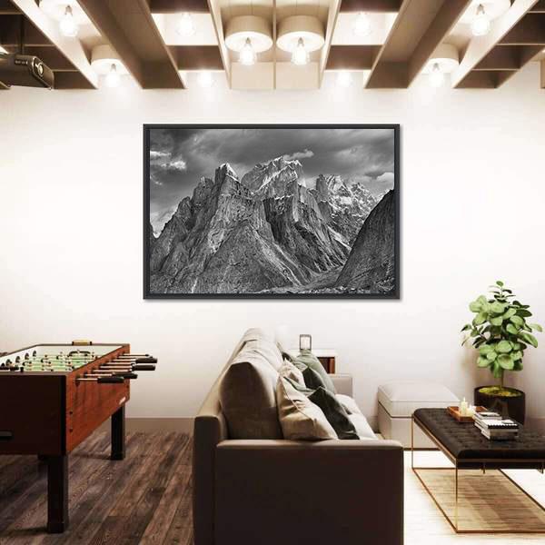 Trango Towers After The Storm Canvas Wall Art-3 Horizontal-Gallery Wrap-25" x 16"-Tiaracle
