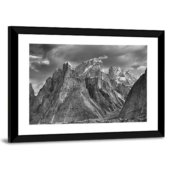 Trango Towers After The Storm Canvas Wall Art-3 Horizontal-Gallery Wrap-25" x 16"-Tiaracle