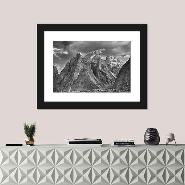 Trango Towers After The Storm Canvas Wall Art-3 Horizontal-Gallery Wrap-25" x 16"-Tiaracle