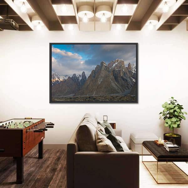 Trango Towers Granite Walls Canvas Wall Art-3 Horizontal-Gallery Wrap-25" x 16"-Tiaracle