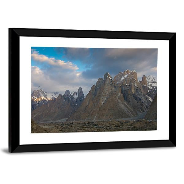 Trango Towers Granite Walls Canvas Wall Art-3 Horizontal-Gallery Wrap-25" x 16"-Tiaracle