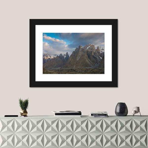 Trango Towers Granite Walls Canvas Wall Art-3 Horizontal-Gallery Wrap-25" x 16"-Tiaracle