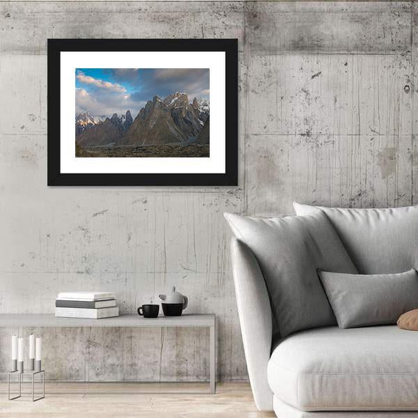 Trango Towers Granite Walls Canvas Wall Art-3 Horizontal-Gallery Wrap-25" x 16"-Tiaracle