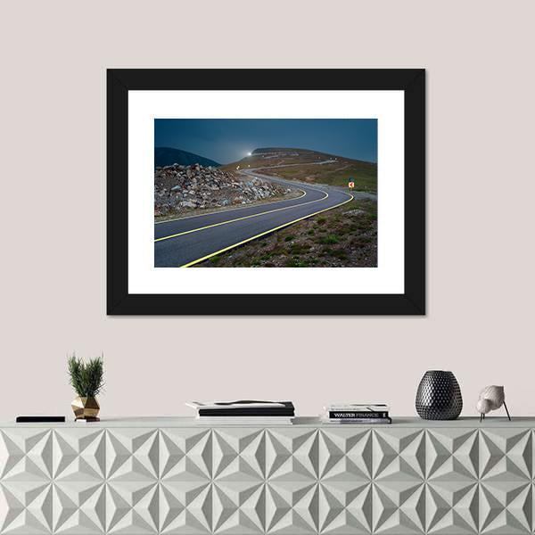 Transalpina Road At Dusk In Romania Canvas Wall Art-3 Horizontal-Gallery Wrap-25" x 16"-Tiaracle