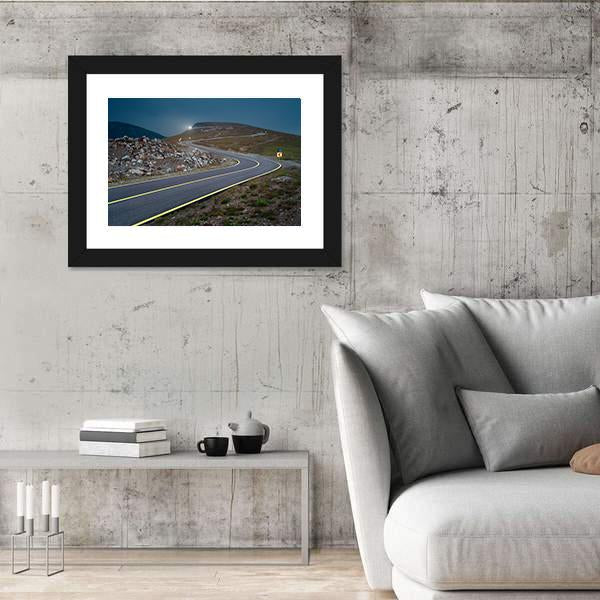 Transalpina Road At Dusk In Romania Canvas Wall Art-3 Horizontal-Gallery Wrap-25" x 16"-Tiaracle