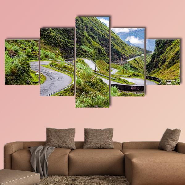 Travelling To Vietnam's Northern Most Point Canvas Wall Art-5 Star-Gallery Wrap-62" x 32"-Tiaracle