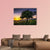 Tree By A Corn Field At Sunset Canvas Wall Art-4 Pop-Gallery Wrap-50" x 32"-Tiaracle