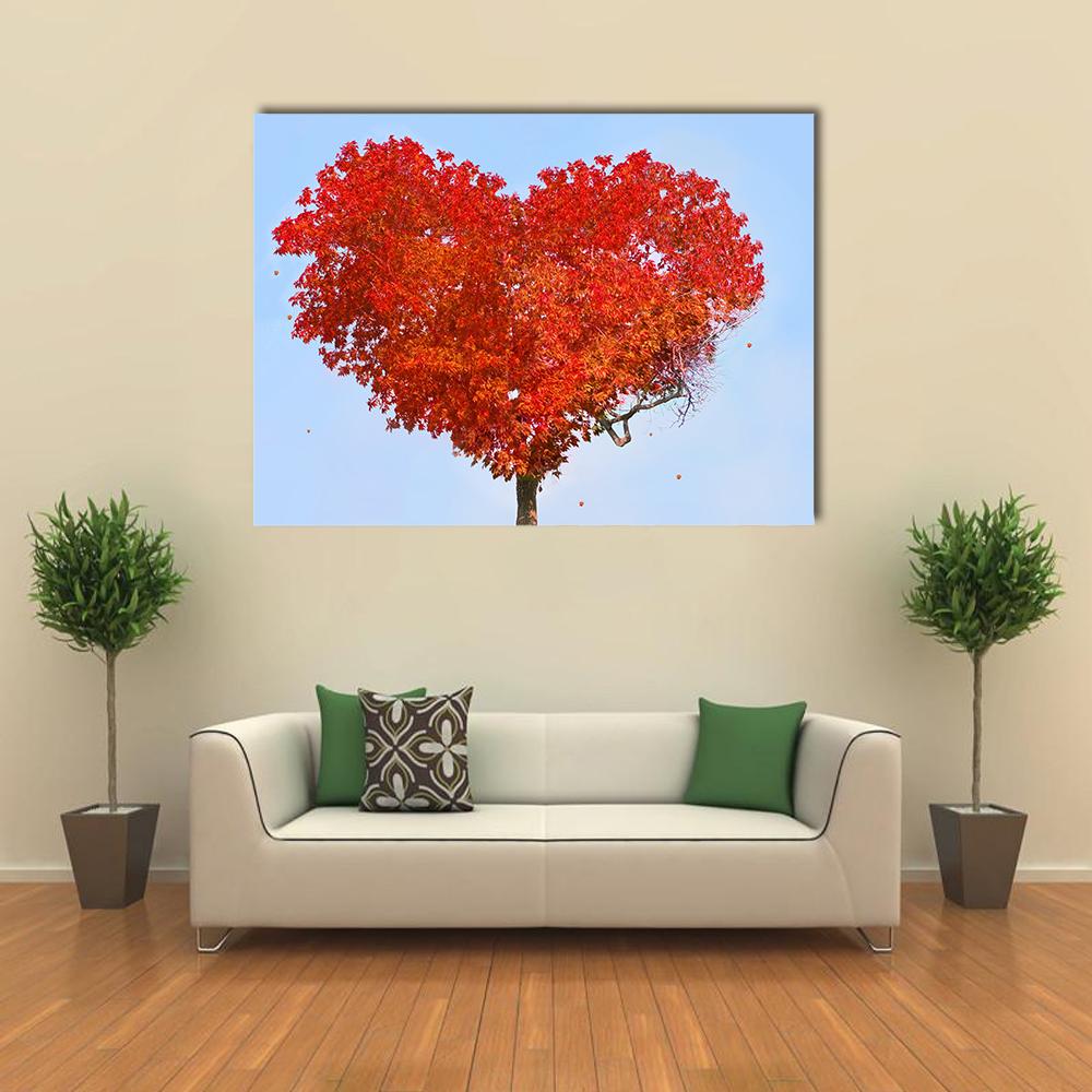 Tree Of Love Canvas Wall Art-1 Piece-Gallery Wrap-24" x 16"-Tiaracle