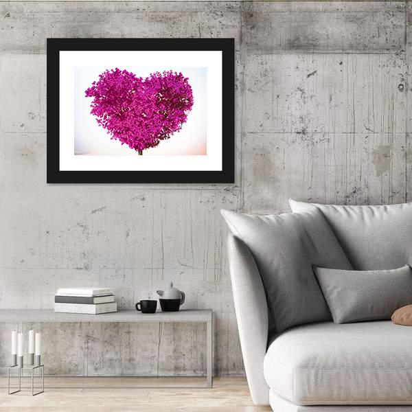 Tree Of Love Canvas Wall Art-5 Horizontal-Gallery Wrap-22" x 12"-Tiaracle