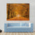 Trees Alongside Road In Autumn Canvas Wall Art-1 Piece-Gallery Wrap-48" x 32"-Tiaracle