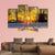 Trees In A Cold Winter Day With The Sun Rays Canvas Wall Art-4 Pop-Gallery Wrap-50" x 32"-Tiaracle