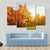 Trees In Autumn Landscape Canvas Wall Art-4 Pop-Gallery Wrap-50" x 32"-Tiaracle