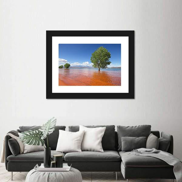 Trees In The Water Sand Hollow State Park Canvas Wall Art-1 Piece-Framed Print-20" x 16"-Tiaracle