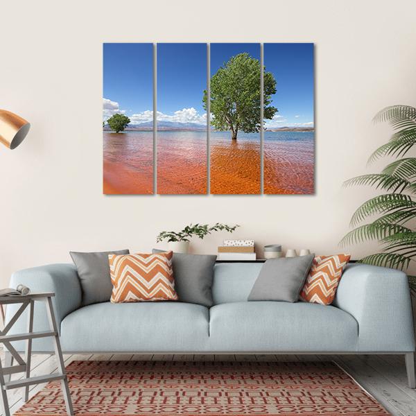 Trees In The Water Sand Hollow State Park Canvas Wall Art-4 Horizontal-Gallery Wrap-34" x 24"-Tiaracle