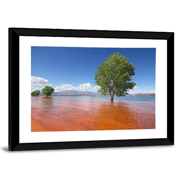 Trees In The Water Sand Hollow State Park Canvas Wall Art-5 Horizontal-Gallery Wrap-22" x 12"-Tiaracle