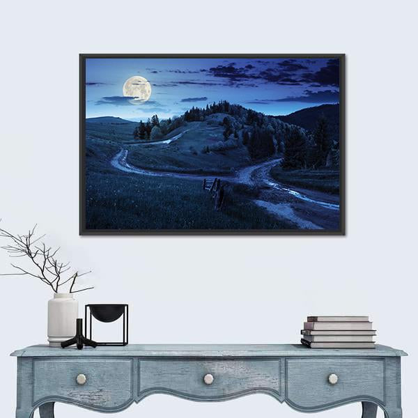 Trees Of Forest In Mountains Canvas Wall Art-3 Horizontal-Gallery Wrap-25" x 16"-Tiaracle