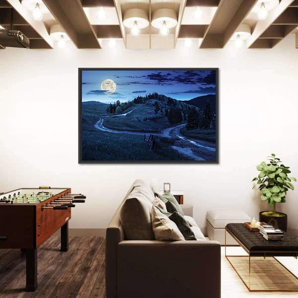 Trees Of Forest In Mountains Canvas Wall Art-3 Horizontal-Gallery Wrap-25" x 16"-Tiaracle